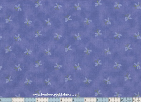 Dragonfly Charms Blue Fabric